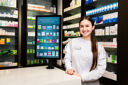 Fachfrau Apotheke Kamerablick