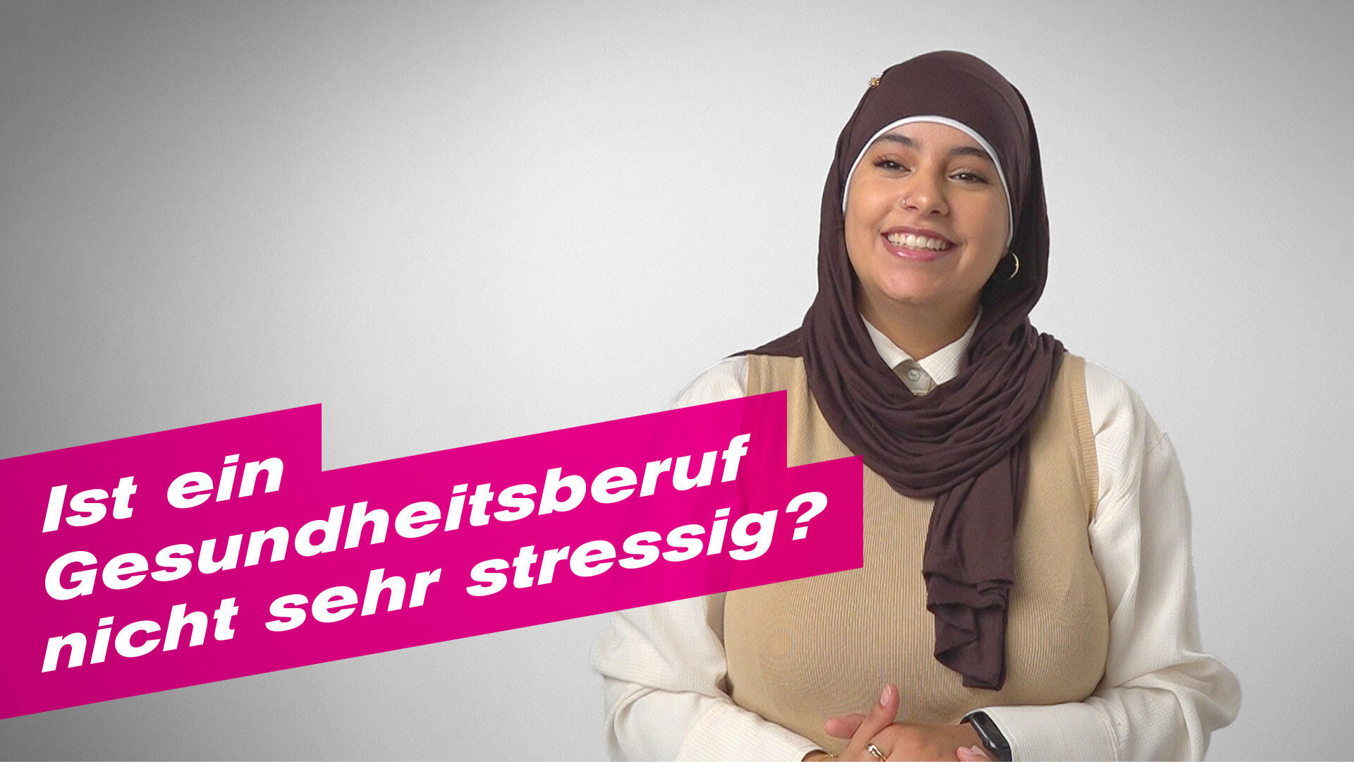 Ist ein Gesundheitsberuf nicht sehr stressig?