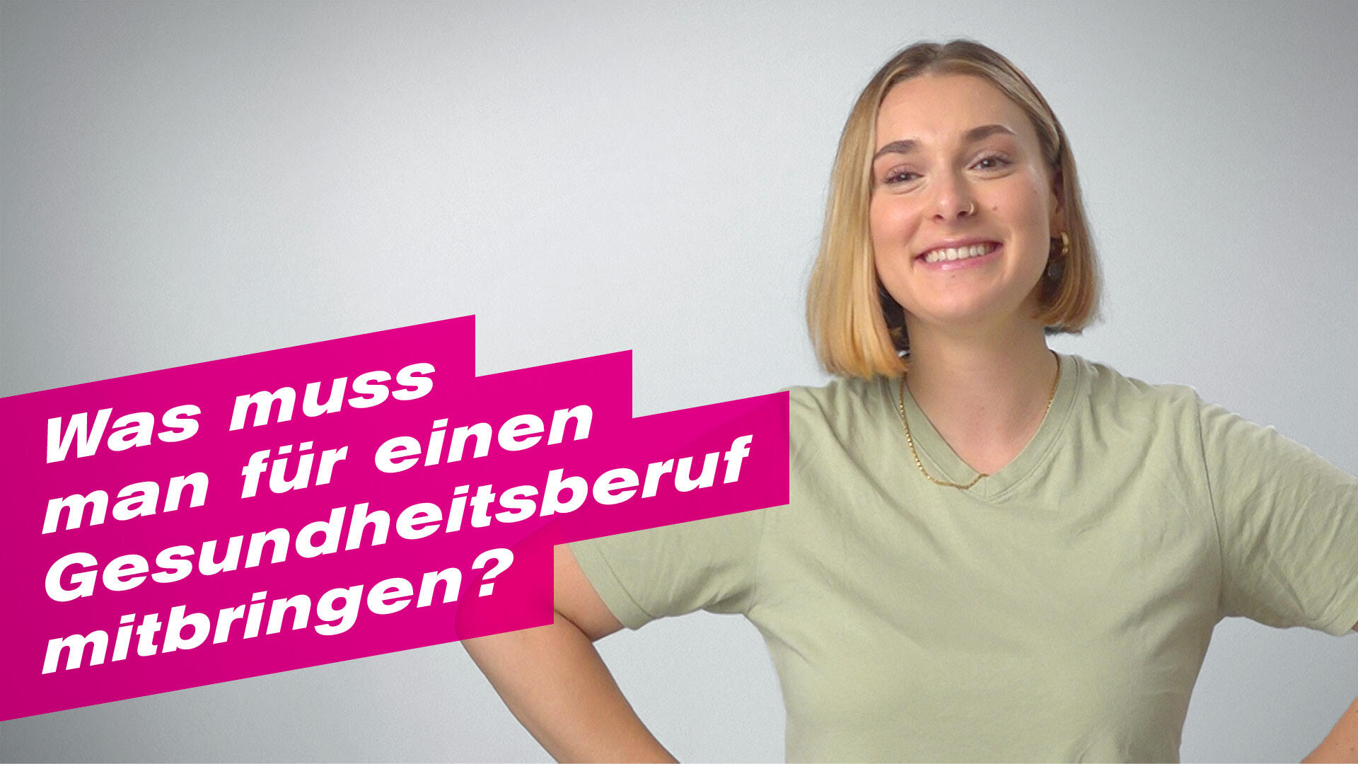 Was muss man für einen Gesundheitsberuf mitbringen?